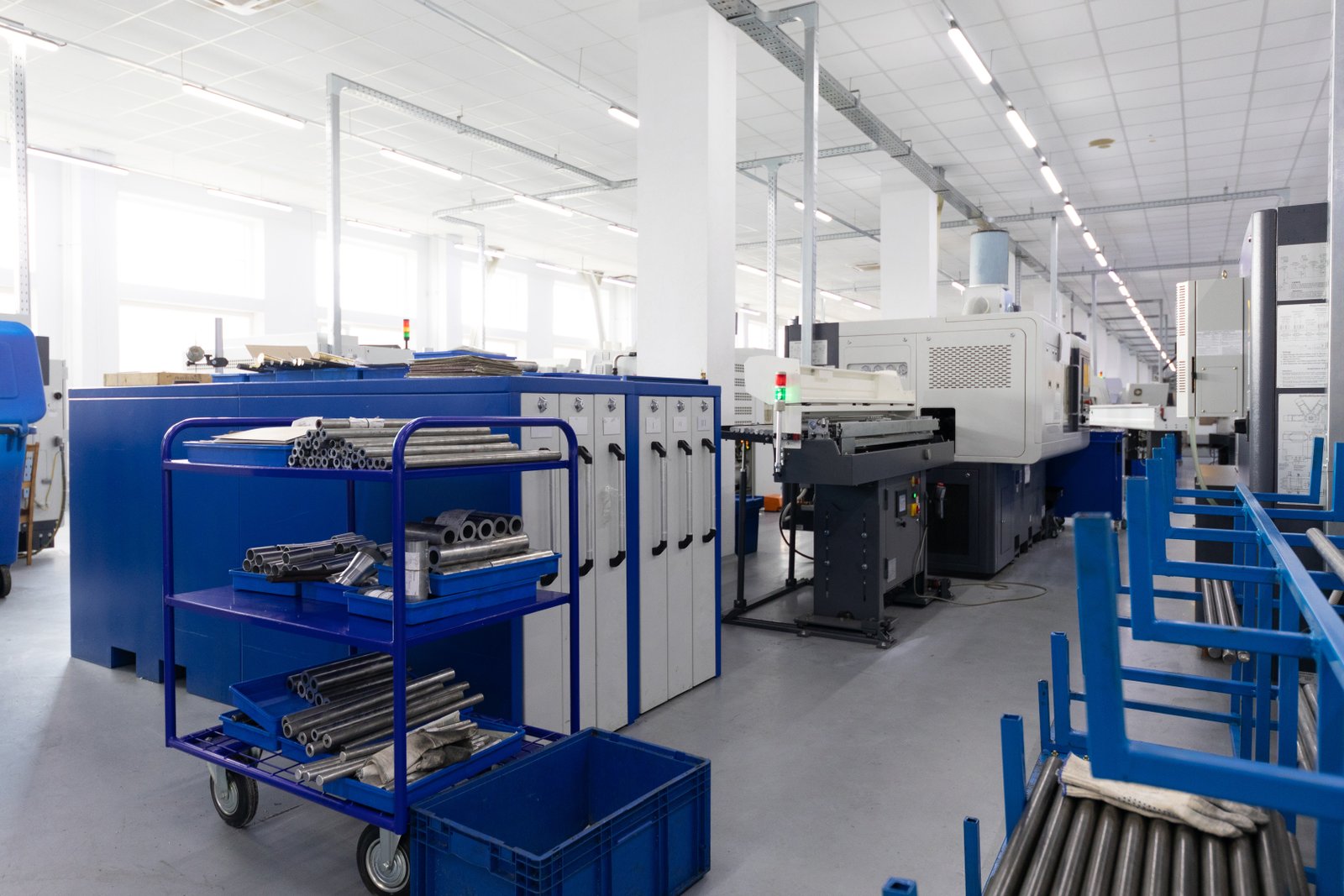 CNC automation equipment in modern factory environment