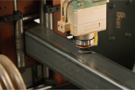 Precision square tube laser cutting with real-time nozzle tracking. Ideal for high-stability structural parts processing in automation systems.