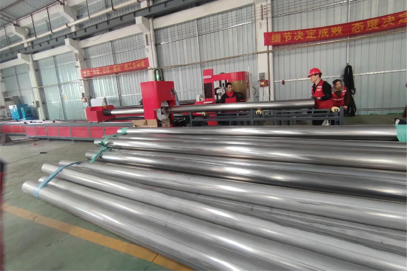 High-tech laser tube cutting machine in operation at MZBNL factory
